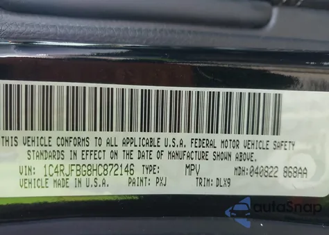 2017 Jeep Grand Cherokee Limited 4X4 from USA, damaged, VIN 1C4RJFBG8HC872146